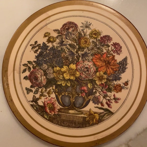 PIMPERNEL 4 FLORAL COASTER MADE IN ENGLAND - Picture 2 of 3